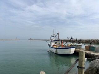 Fototapeta premium fishing boats in the harbor