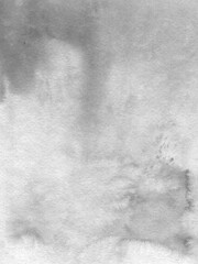 Watercolor abstract grunge gray background, monochrome, hand-painted texture, watercolor stains. Design for backgrounds, wallpapers, covers and packaging.