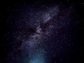 Milky Way with meteorite 