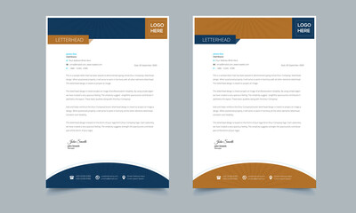Abstract Letterhead Design Template