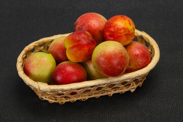 Sweet tasty fresh ripe apricots