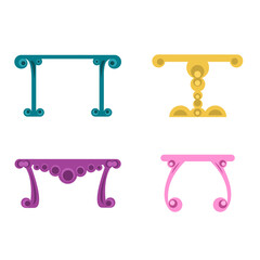 tables set baroque style and flat