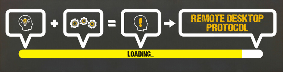 Naklejka premium Remote Desktop Protocol