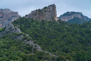 Fototapeta na wymiar En Benet Rocks, The Ports Natural Park, Terres de l'Ebre, Tarragona, Catalunya, Spain