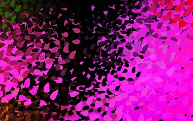 Obraz na płótnie Canvas Dark Pink, Green vector pattern with random forms.