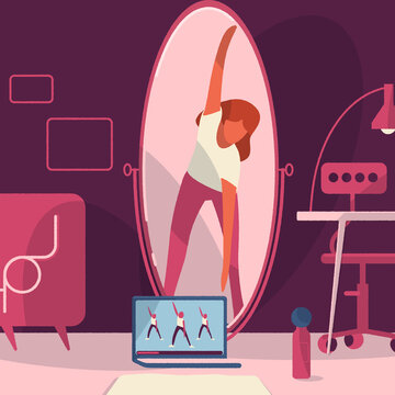 Sport, gym, confinement, t&eacute;l&eacute;travail