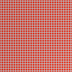 Close-up of red and white calico checkered fabric background. 3D-rendering