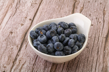 Ripe sweet tasty blueberries heap
