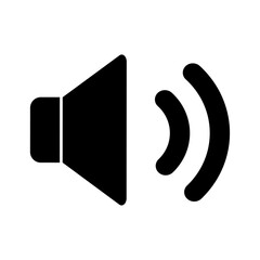 Speaker symbol. Volume up icon. Vector sign
