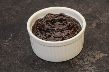 Black Pepper sauce in the bowl