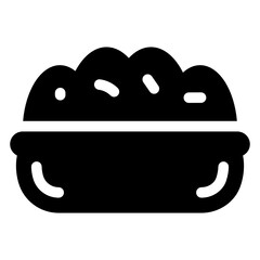 
Glyph icon of dangos tray, editable vector 
