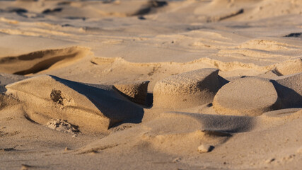 Struktury na piasku - obrazy, fototapety, plakaty