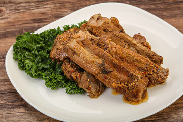 Stewed pork ribs with spices