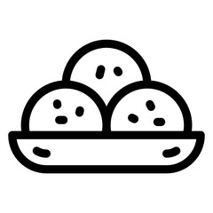 
Glyph icon of dangos tray, editable vector 
