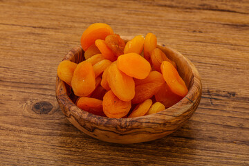 Sweet tasty dried apricot heap