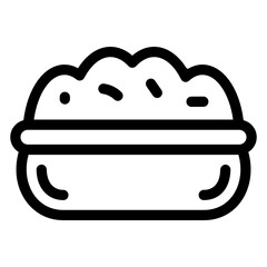
Glyph icon of dangos tray, editable vector 
