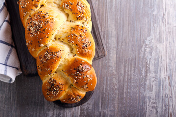Seeds bread braid