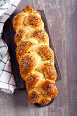Seeds bread braid