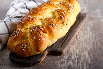 Seeds bread braid