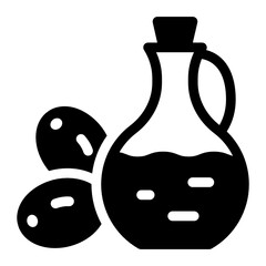 
Trendy editable icon of olive oil 
