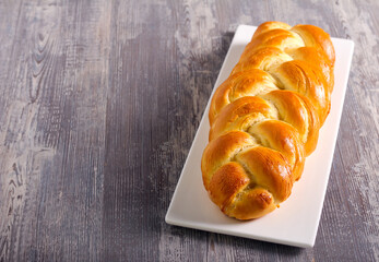 White bread braid
