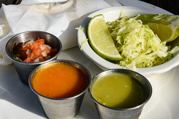 Boardwalk lunch - garlic shrimp tacos