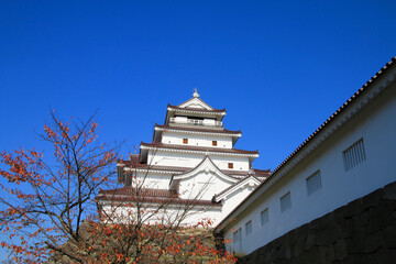 秋の鶴ヶ城（福島県・会津若松市）