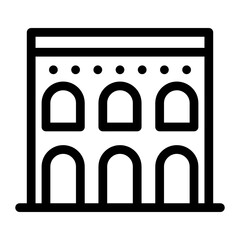 Fototapeta premium Trendy editable icon of roman colosseum 