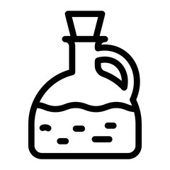 
Cooking oil jug icon in editable solid style 
