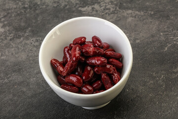 Canned red Kidney in the bowl