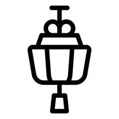 
Chinese feminine accessory, hair pin solid icon
