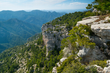 Caro Mountain Range from Cati Mountain Range, The Ports Natural Park, Terres de l'Ebre, Tarragona, Catalunya, Spain