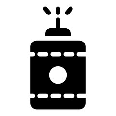 
Talcum powder bottle glyph icon

