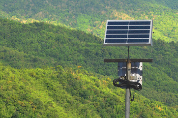 Part of sun collectors system, installed on the ground to cover electricity usage in private household. Selling of exceed of electricity to the government.Earning money with Sun panel system.Eco life