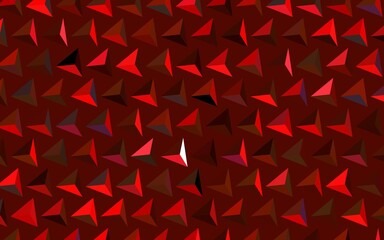 Dark Red, Yellow vector background with polygonal style.