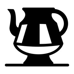 
A spherical water vessel for hygienic purposes 
