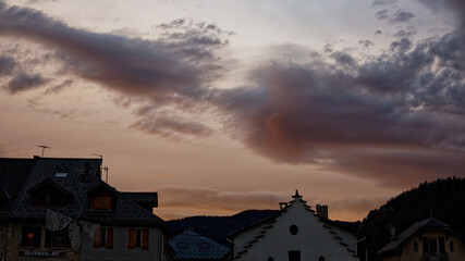 Villard De Lans entre chien et loup en Novembre 2020
