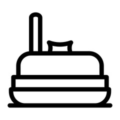 
A manual wheat grinder icon in sold vector 
