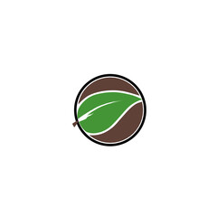 Vector illustration of leaf icon