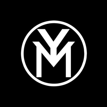 Initial YM Monogram Logo