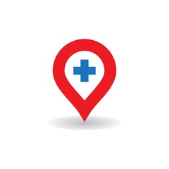 Obraz premium Location point Logo