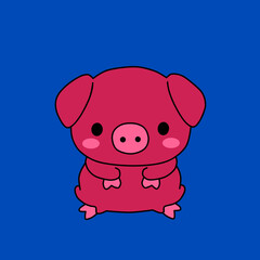 cute pig cartoon