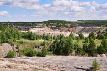 industrial landscape - old kaolin quarry
