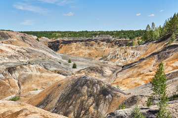 industrial landscape - old kaolin quarry
