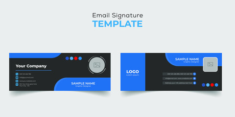 Email signature design corporate template 
