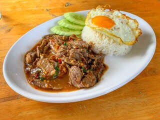 fried pork with rice