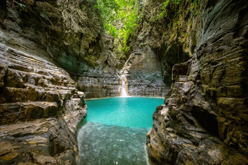 Fototapeta na wymiar The beautiful waterfall of sumba island