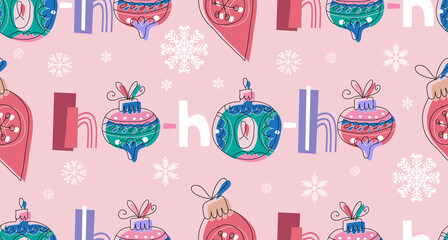 Christmas HO HO pattern 10
