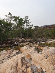 river in the mountains