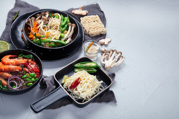 Various of Asian meals